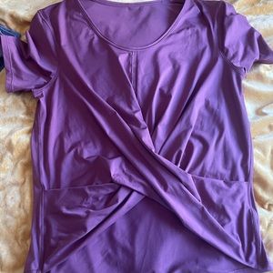 Lululemon purple cross top